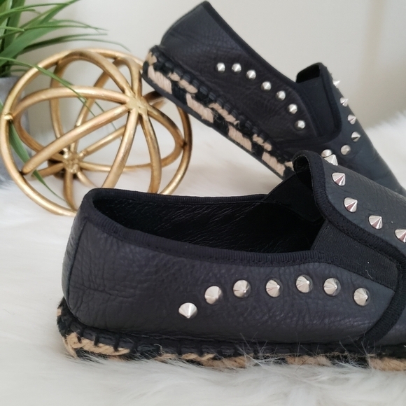 ASH Italia Zest Spiky Studded Espadrilles Size 37 - Picture 5 of 16